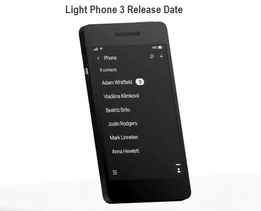 Light Phone 3 Release Date