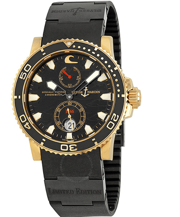 Ulysse Nardin Men's 266-37LE/3B Maxi Marine Diver Black Surf Watch